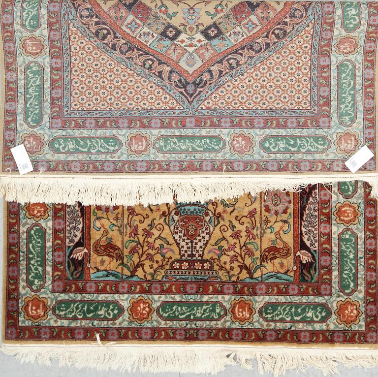 MATTA, old, Täbris, figural, ca 203 X 141 cm.