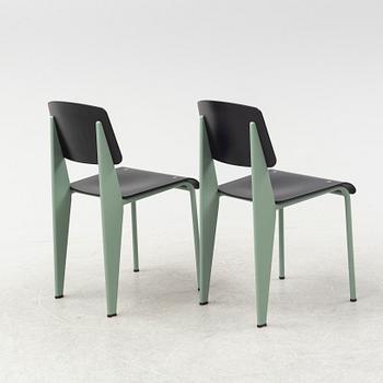 Jean Prouvé, a pair of 'Standard' chairs, Vitra, 2017.