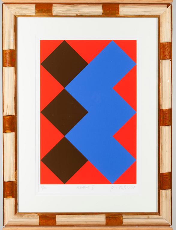 PAUL OSIPOW, serigrafi, signerad och daterad -90, numrerad 38/100.