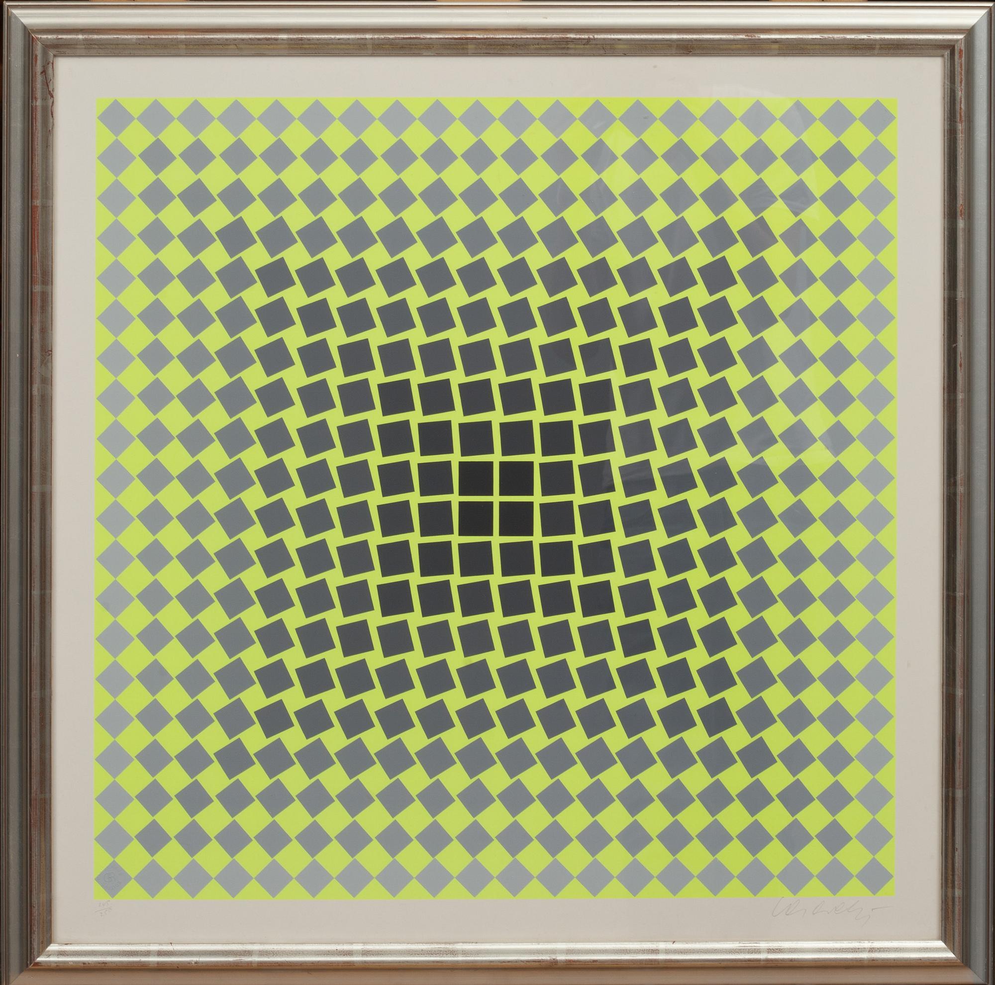VICTOR VASARELY, färgserigrafi, signerad och numrerad 245/250.
