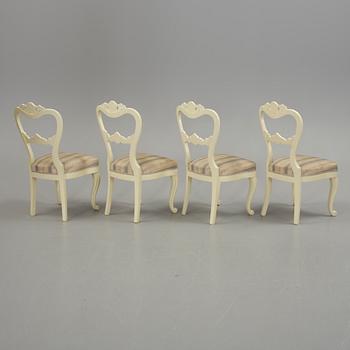 SALONGSGRUPP, 5 delar, nyrokoko, 1800-talets slut.