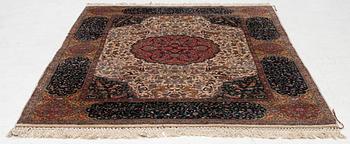 A semi-antique Lahore rug, north India, c 220 x 159 cm .