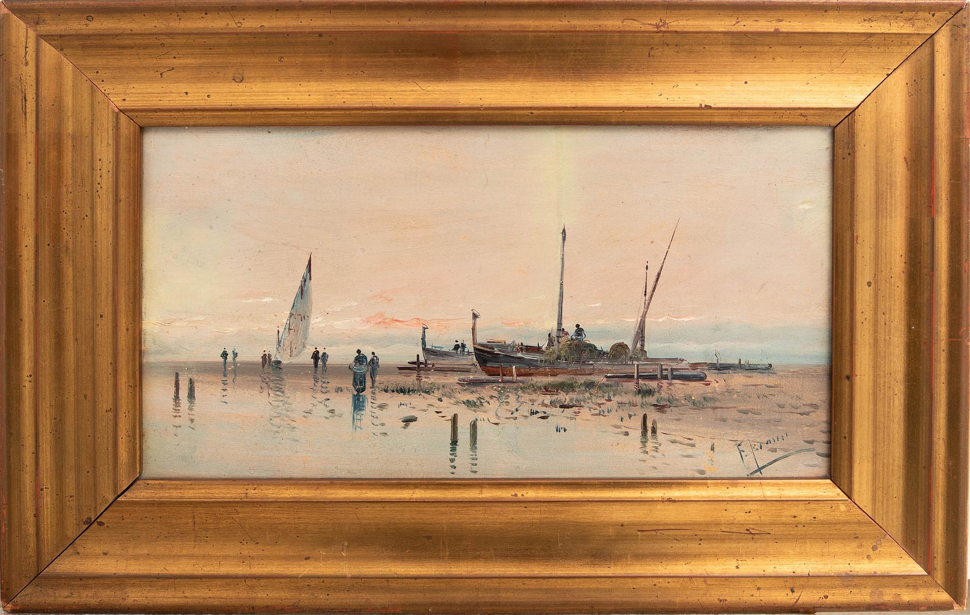 Okänd konstnär 1900-tal, Hamnbild.