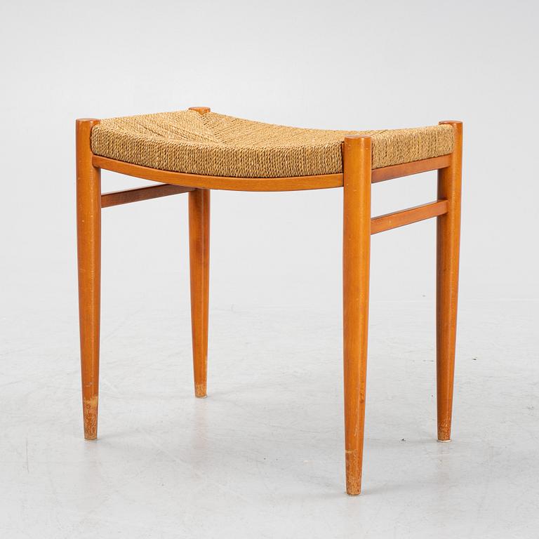 An beech wood stool from Gemla Diö, second half of the 20th Century.