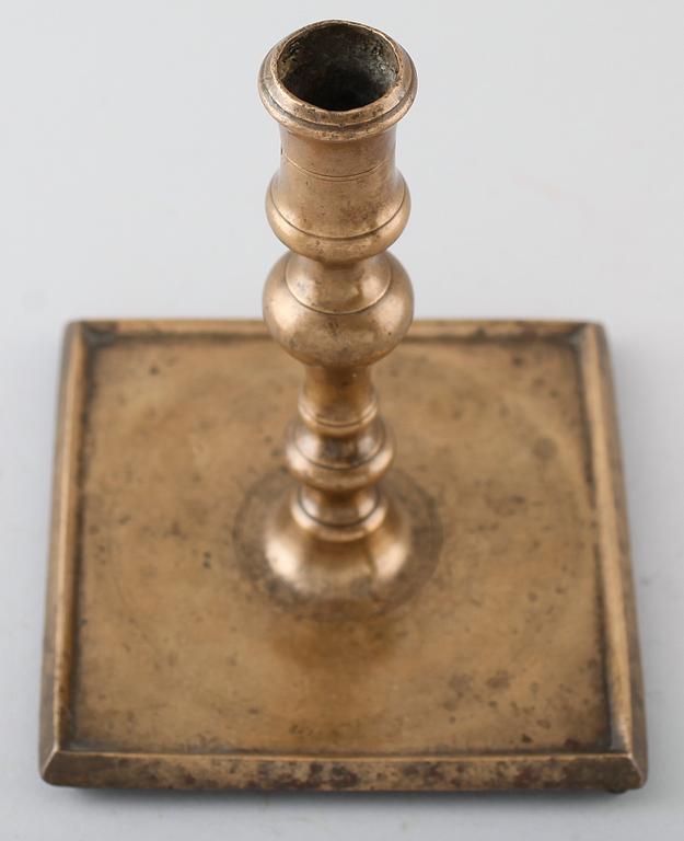 LJUSSTAKE, mässing, 1500-/1600-tal.