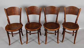 CAFÉSTOLAR, 4 st, Österrike, omkring år 1900.