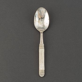 Jens Quistgaard, bestickservis "Champagne", 78 delar, sterling silver, A. Dragsted, Köpenhamn, 1950-tal.