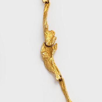 Björn Weckström, Collier, "Mariehand", 18K guld, Lapponia 1991.