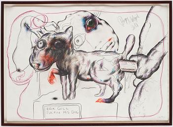 Bjarne Melgaard, "Erik Gill Fuckin his Dog".