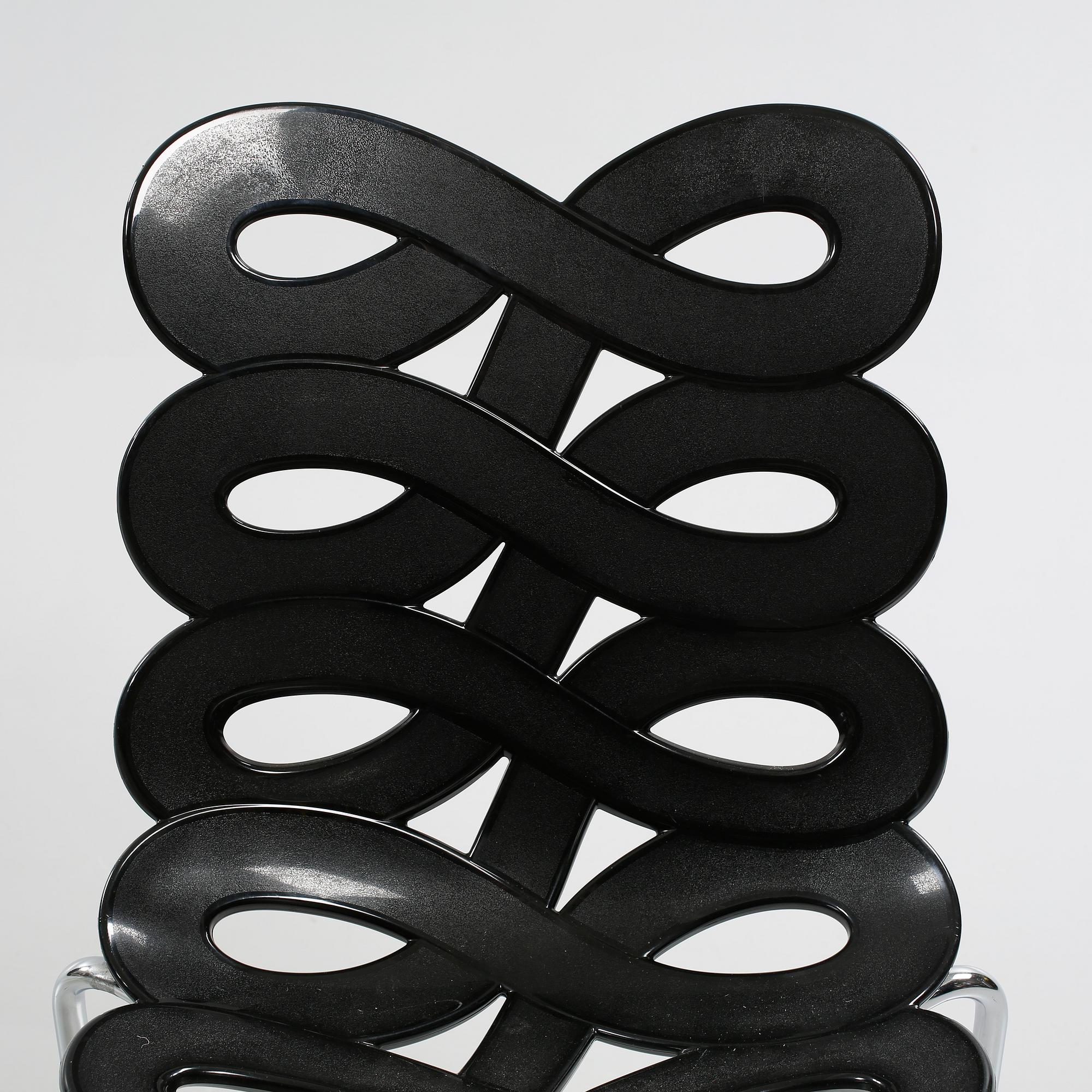 Four late 20th century "Diva" chairs designed by Gino Carollo for Ciacci Kreaty.