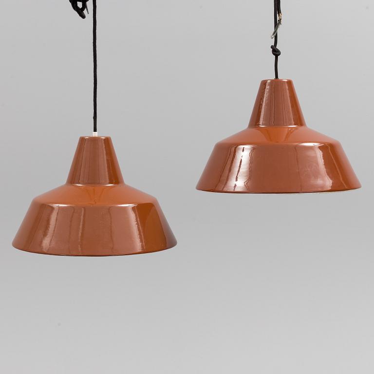 LOUIS POULSEN, a pair of ceiling lamps.