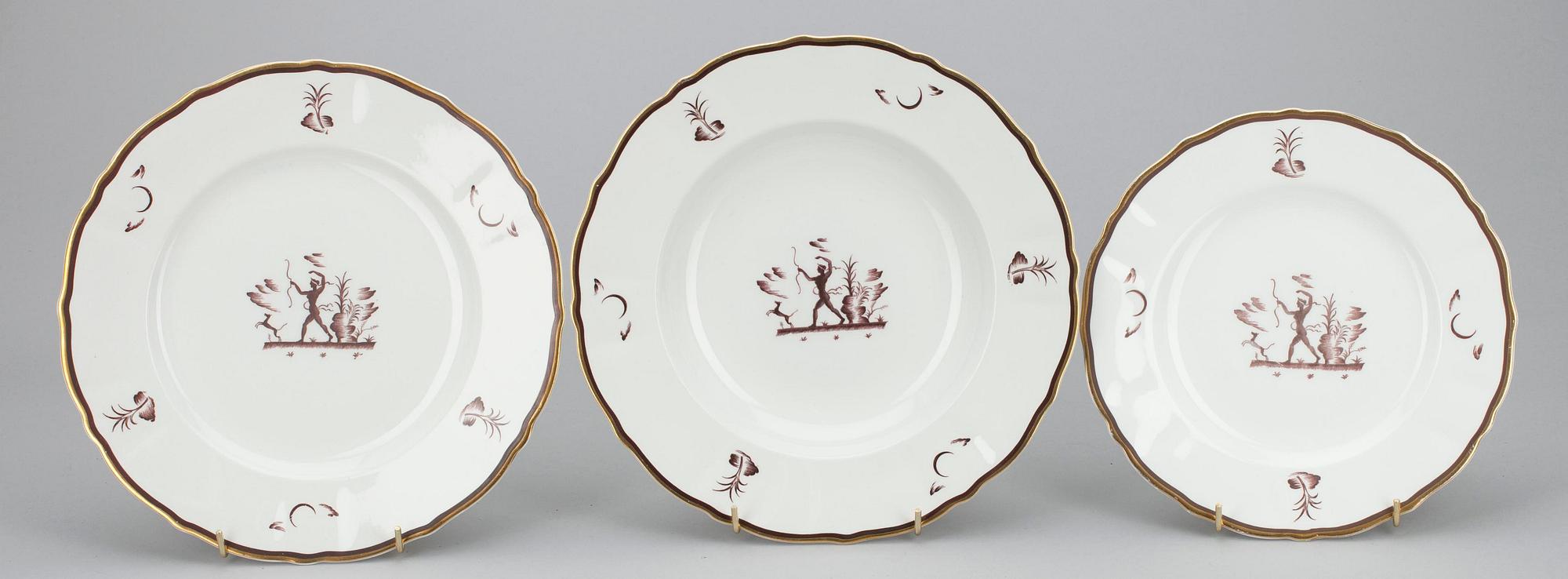 SERVISDELAR, 34 st, porslin, "Diana" Arabia 1928 - 32.