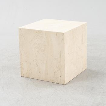 A reconstituted stone coffee/side table, late 20th Century.