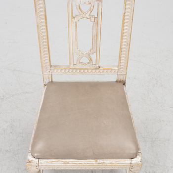 Stol, gustaviansk, sent 1700-tal.