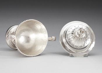 A Swedish 18th century silver sugar-bowl, makers mark of Petter Eneroth, Stockholm 1784.