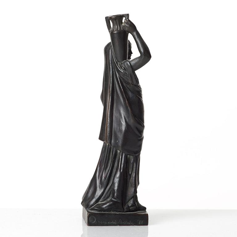 HUGO ELMQVIST, sculpture, dark patinated bronze.
