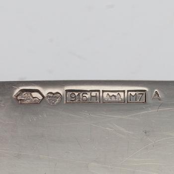 SERVERINGSBESTICK, 3 st, silver, "Tapio" design Tapio Wirkkala, Tavastehus 1965. Vikt 156 g.