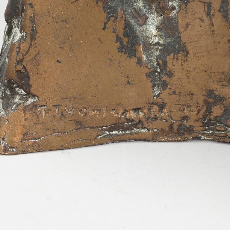TEUVO TUOMIVAARA, bronze, signed and dated -98.