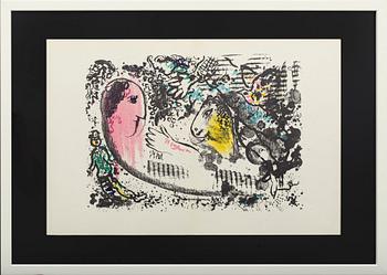 MARC CHAGALL,  lithograph in colours from Derrière le Miroir nr 182 1969.