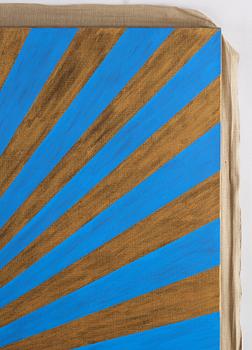 Elisabeth Frieberg, "Untitled (blue, gold, center, beam)".