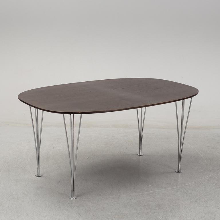 A 'Super-elliptical table by Piet Hein & Bruno Mathsson for Fritz Hansen.