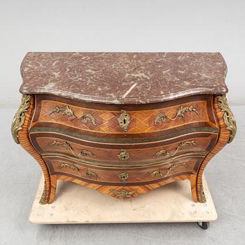 A Swedish Rococo chest of drawers, second half of the 18th century.