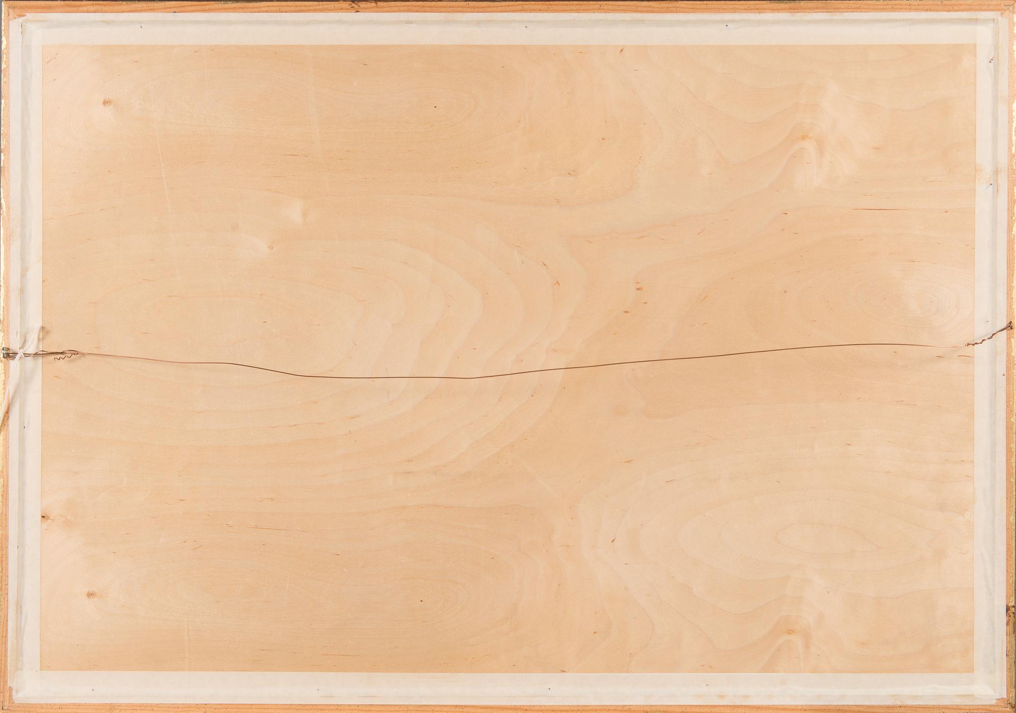 BIRGER KAIPIAINEN, drawing, black ink on plywood, signed.