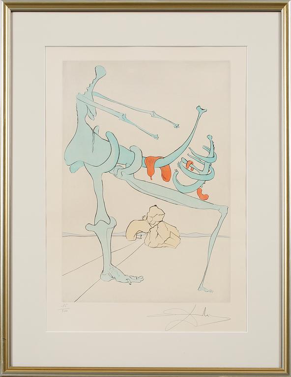 SALVADOR DALI, litografi, signerad och numrerad 15/300.