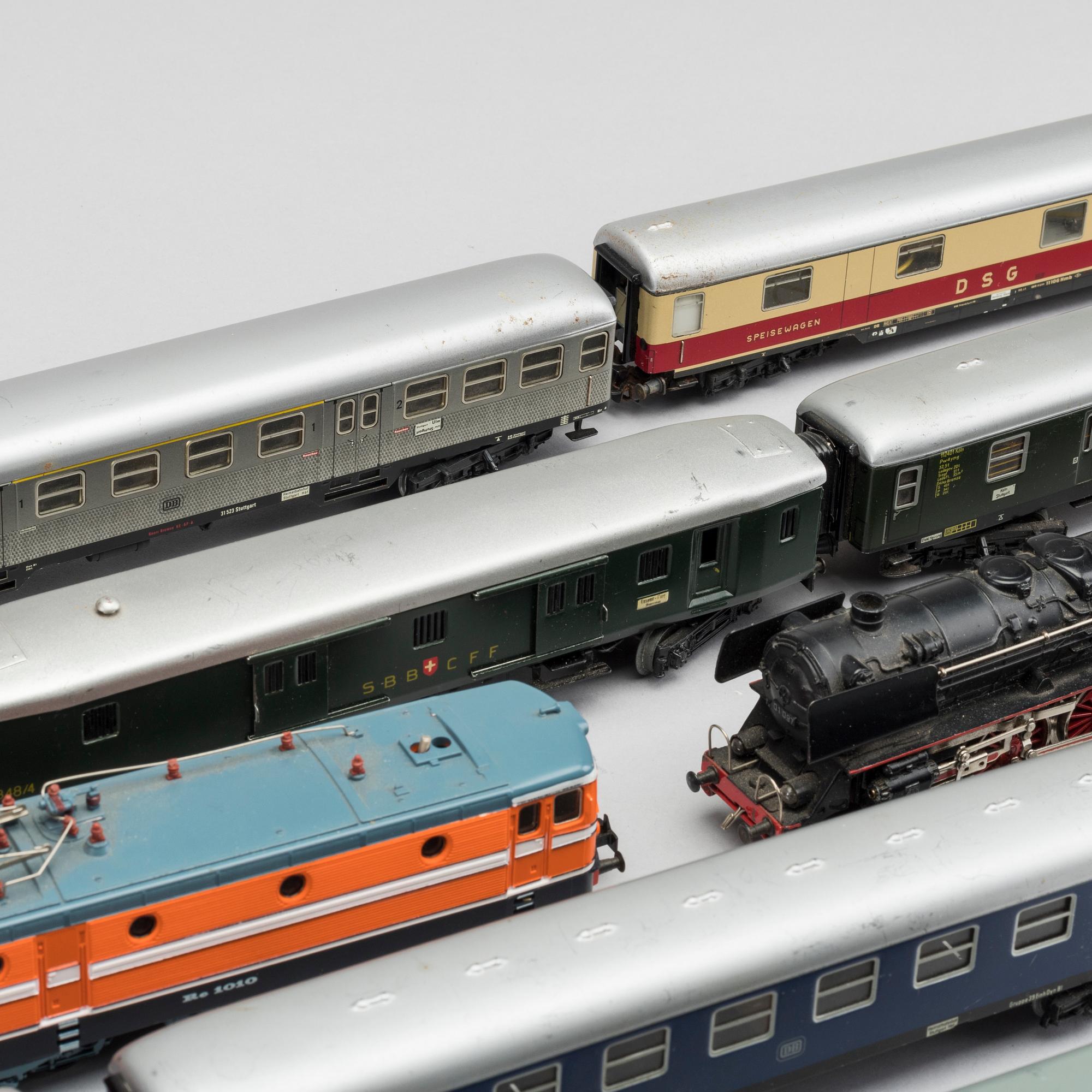 MÄRKLIN, samling lok och vagnar, 1900-talets andra hälft.