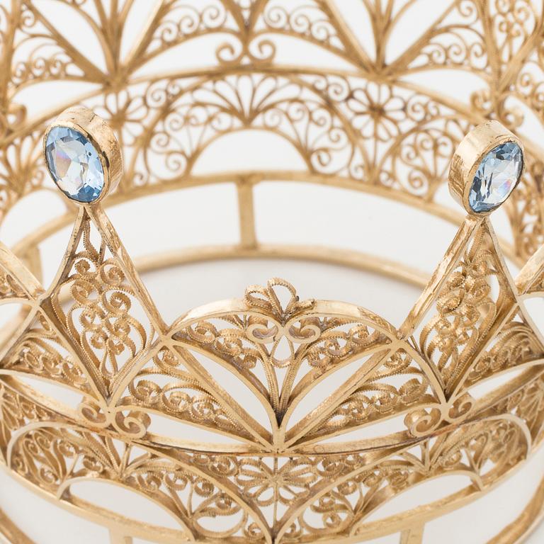 A bridal crown by Olav Kristensen, Göteborg, 1939.