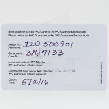 IWC, Schaffhausen, Big Pilot´s Watch, armbandsur, 46 mm.