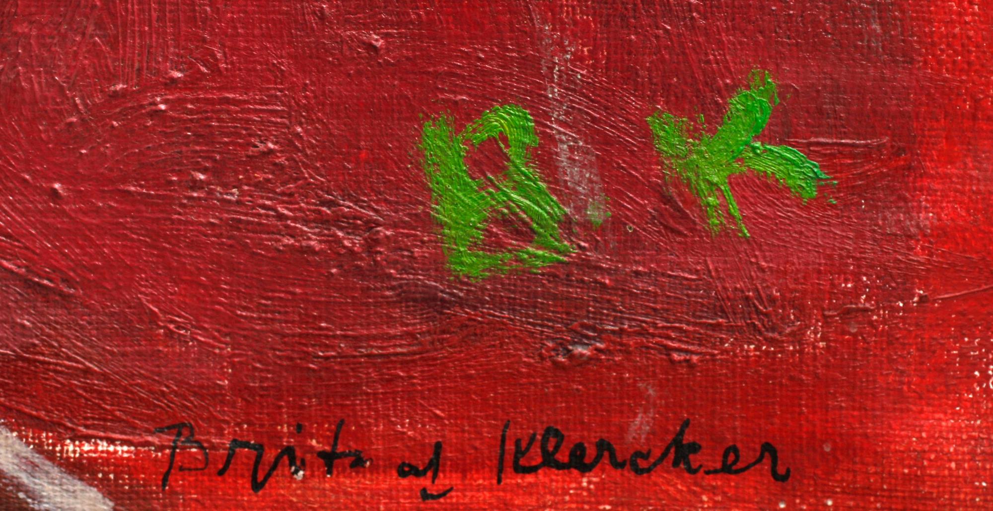 BRITA AF KLERCKER, olja på duk, monogramsign.