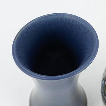 Carl-Harry Stålhane, a set of three stoneware vases, Rörstrand and Designhuset, Sweden.
