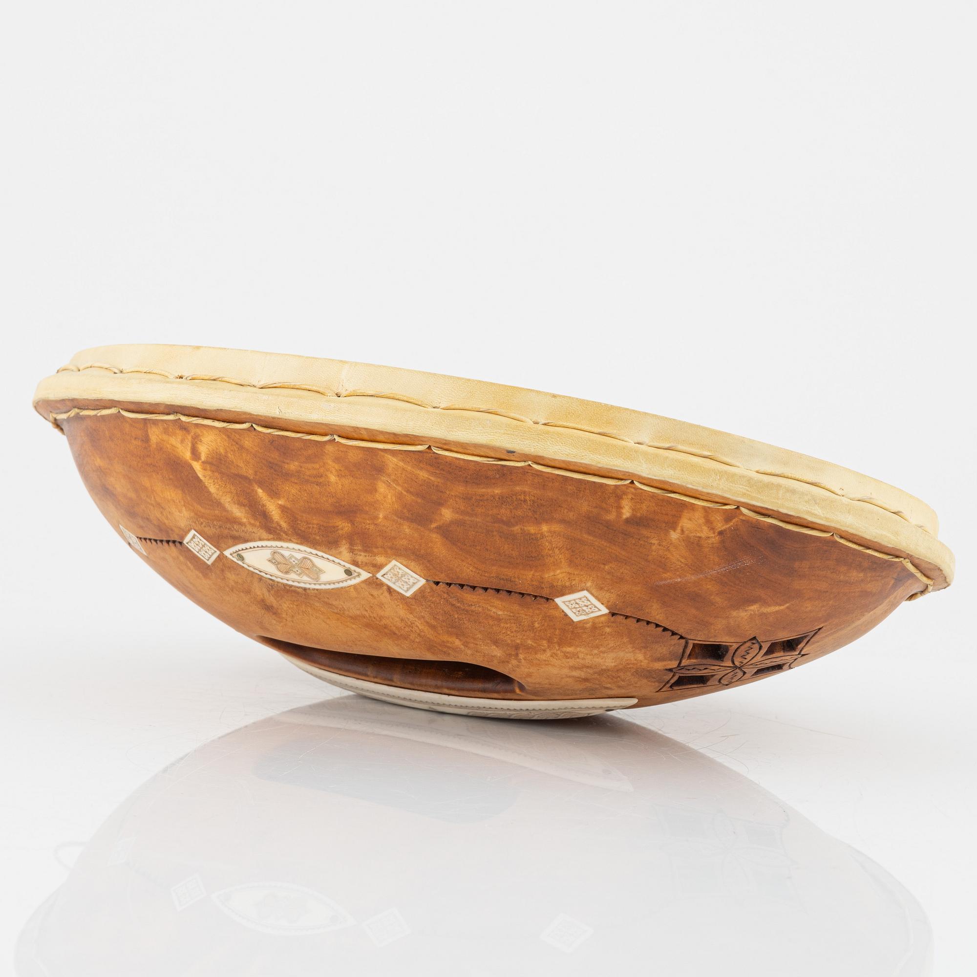 Olof Tomas Svonni, a cermonial drum, signed.