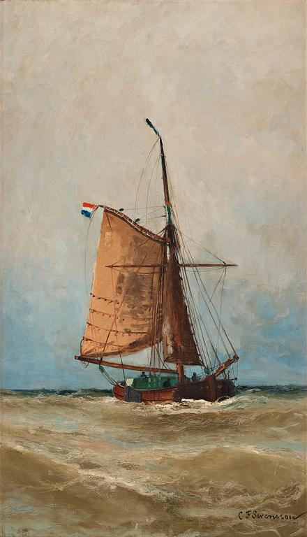 Christian Fredrik Swensson (Svensson), Ship at sea.