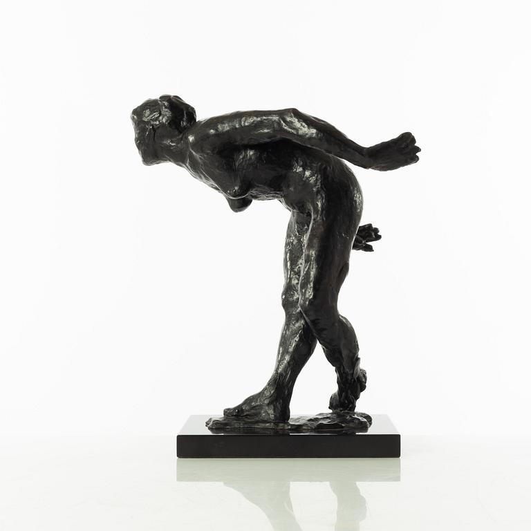 Gudmar Olovson, sculpture. Signed. Numbered. Foundry mark. Bronze, total height 35 cm, length 29 cm.