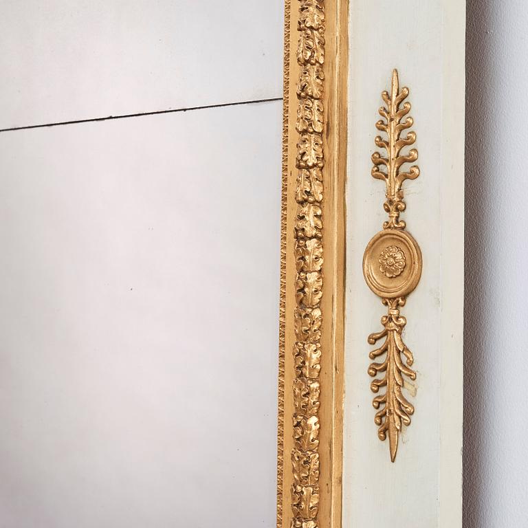 A late Gustavian early 19th century mirror panel.