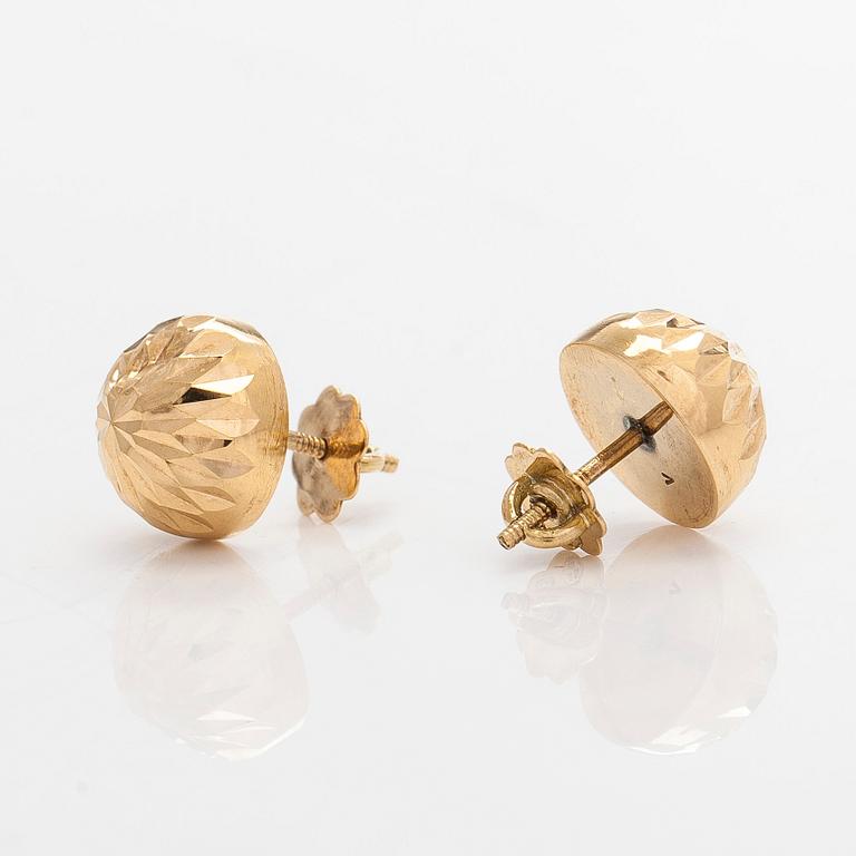 Örhängen,18K guld, utländska stämplar.