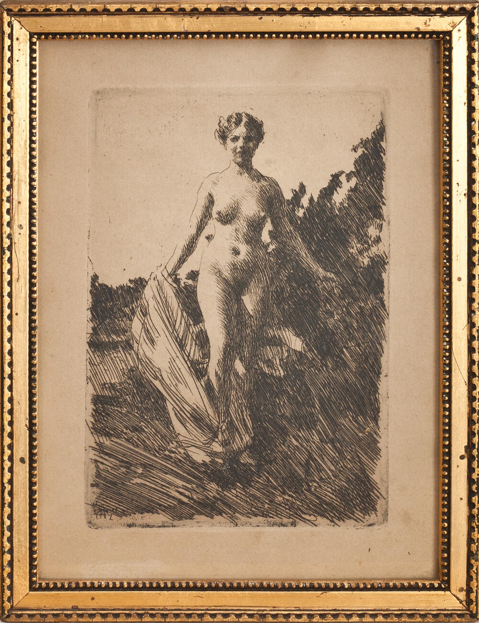 ANDERS ZORN, etsning, signerad och daterad i plåten.