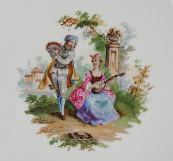 UPPLÄGGNINGSFAT, porslin, "Sanssouci", Rosenthal, 1900-talets andra hälft.