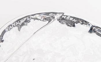 NANNY STILL, GLASSKULPTUR. Jääkausi. Sign. Nanny Still, Riihimäen Lasi Oy.