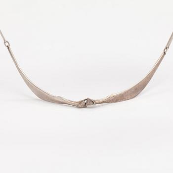 Zoltan Popovits, A stelring silver necklace "Bellatrix". Lapponia 1979.