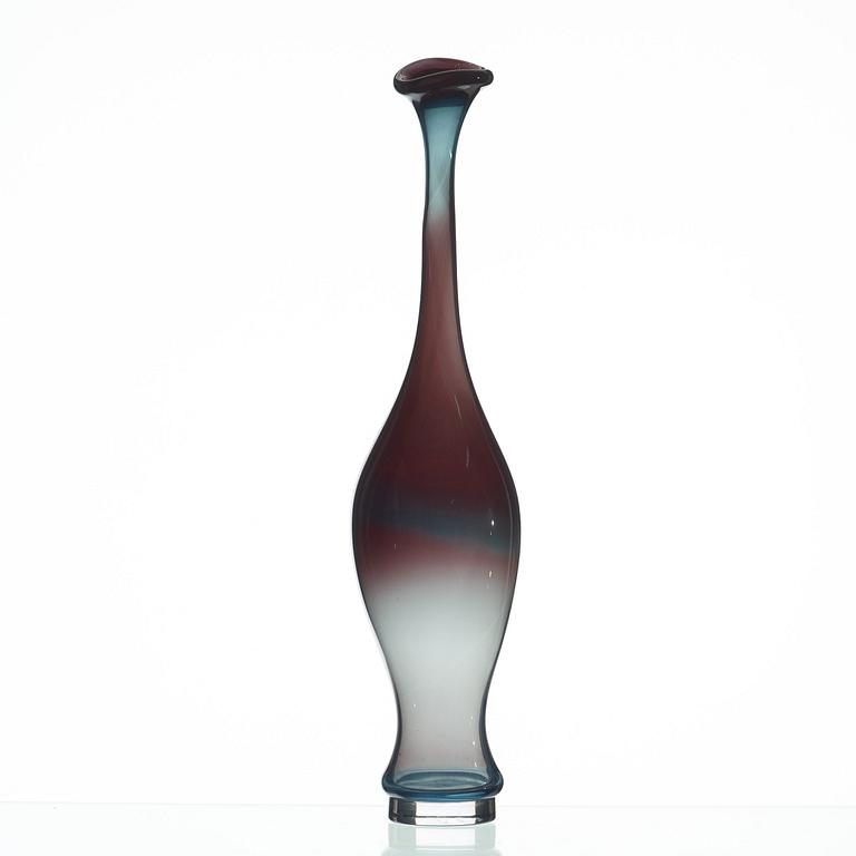 Nils Landberg, a glass vase, Orrefors 1952.