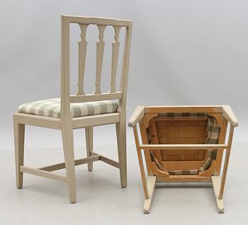 STOLAR, 6 st, gustaviansk stil, 1900-talets andra hälft.