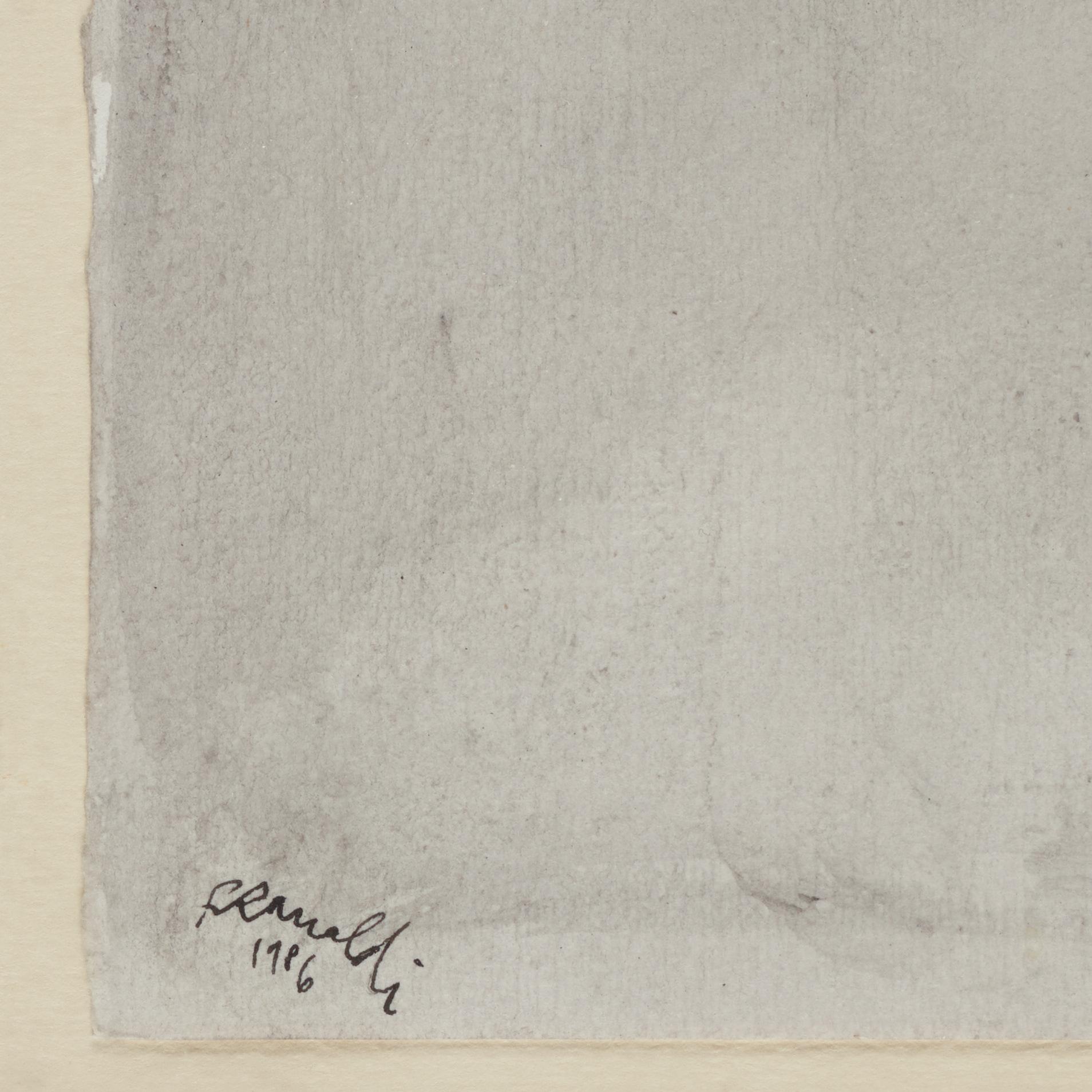 Renato Ranaldi, signed and dated 1986. Ink.