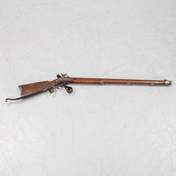 A pecussion rifle by John Donaghy, Amsterdam (1820-50).