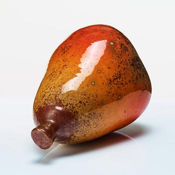 Hans Hedberg, a faience sculpture of a pear, Biot, France.