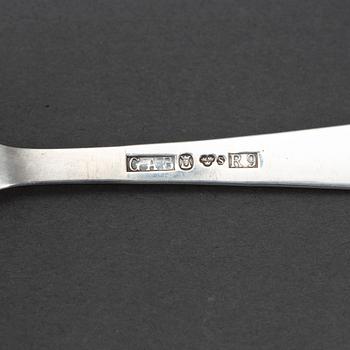 JACOB ÄNGMAN, 48 psc silver cutlery, 'Rosenholm', GAB, some Stockholm 1967.