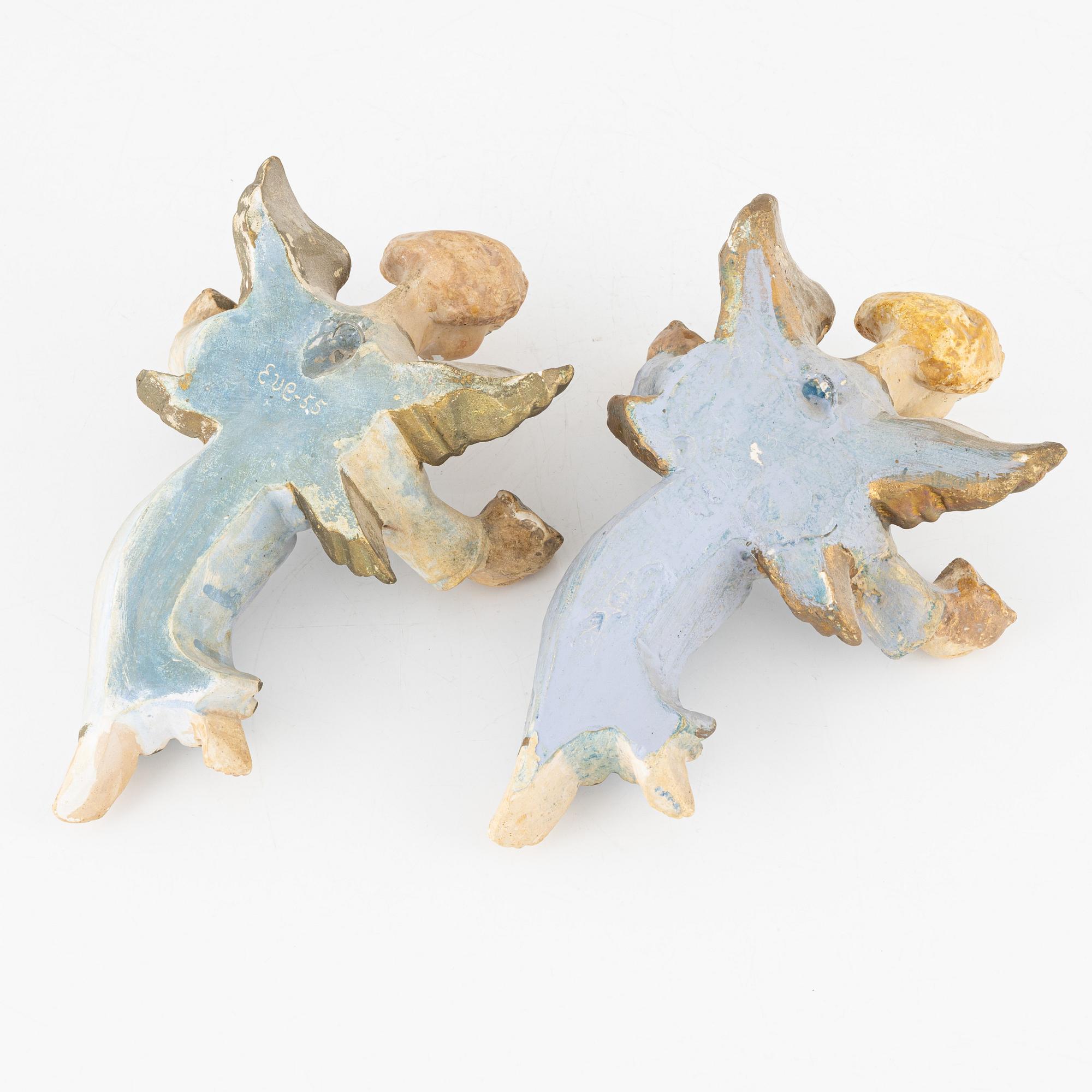 Erling Valldeby, two wall candle holders, 1953-55.