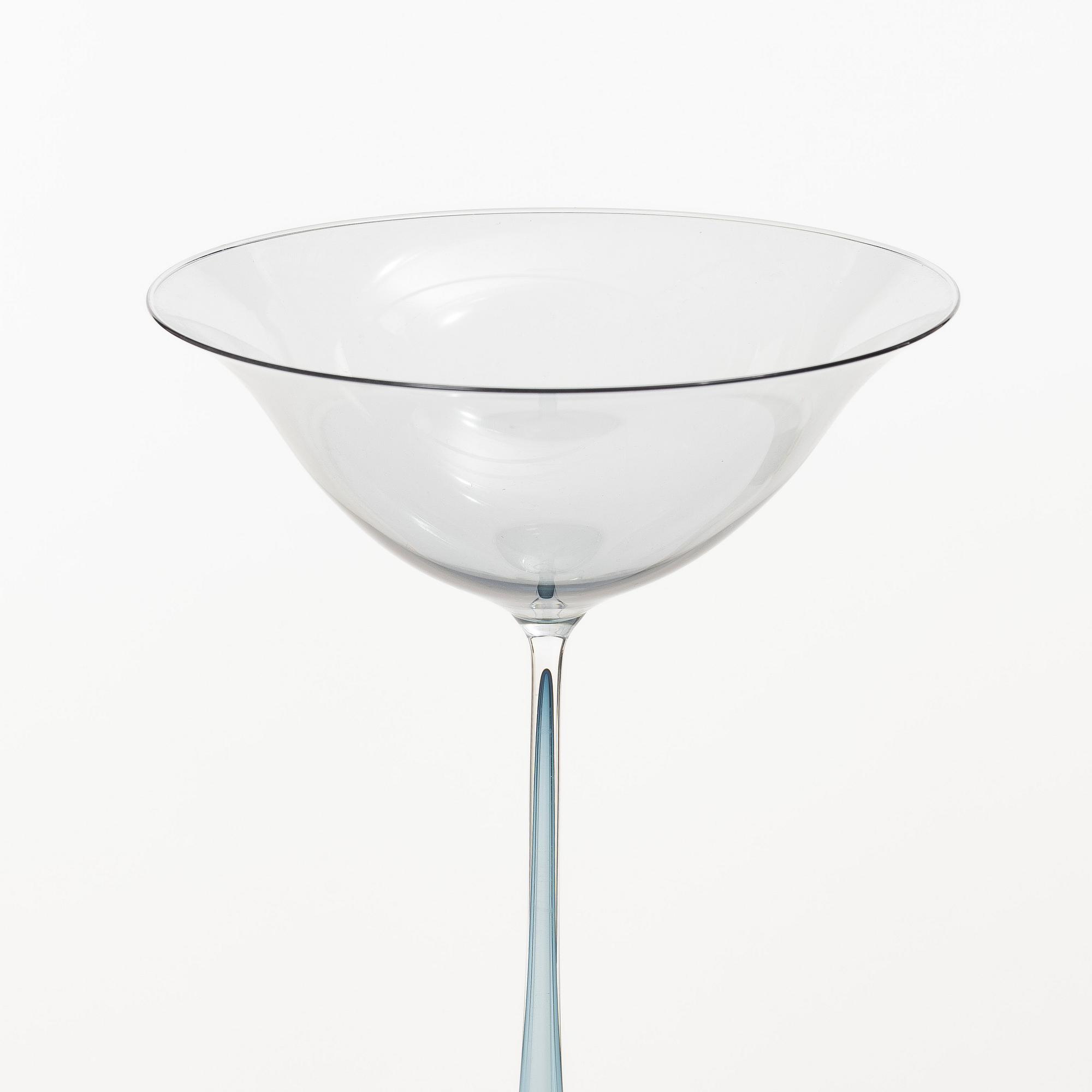Nils Landberg, a tulip glass, Orrefors Expo, 1957.